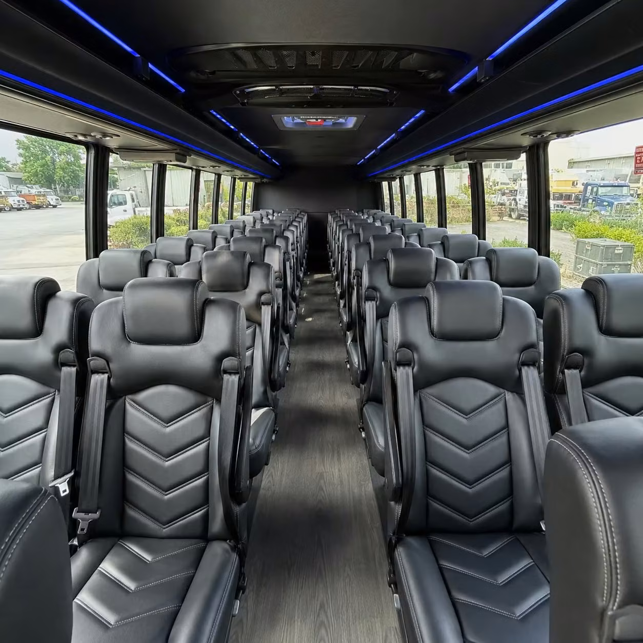 25 passenger minibus interior