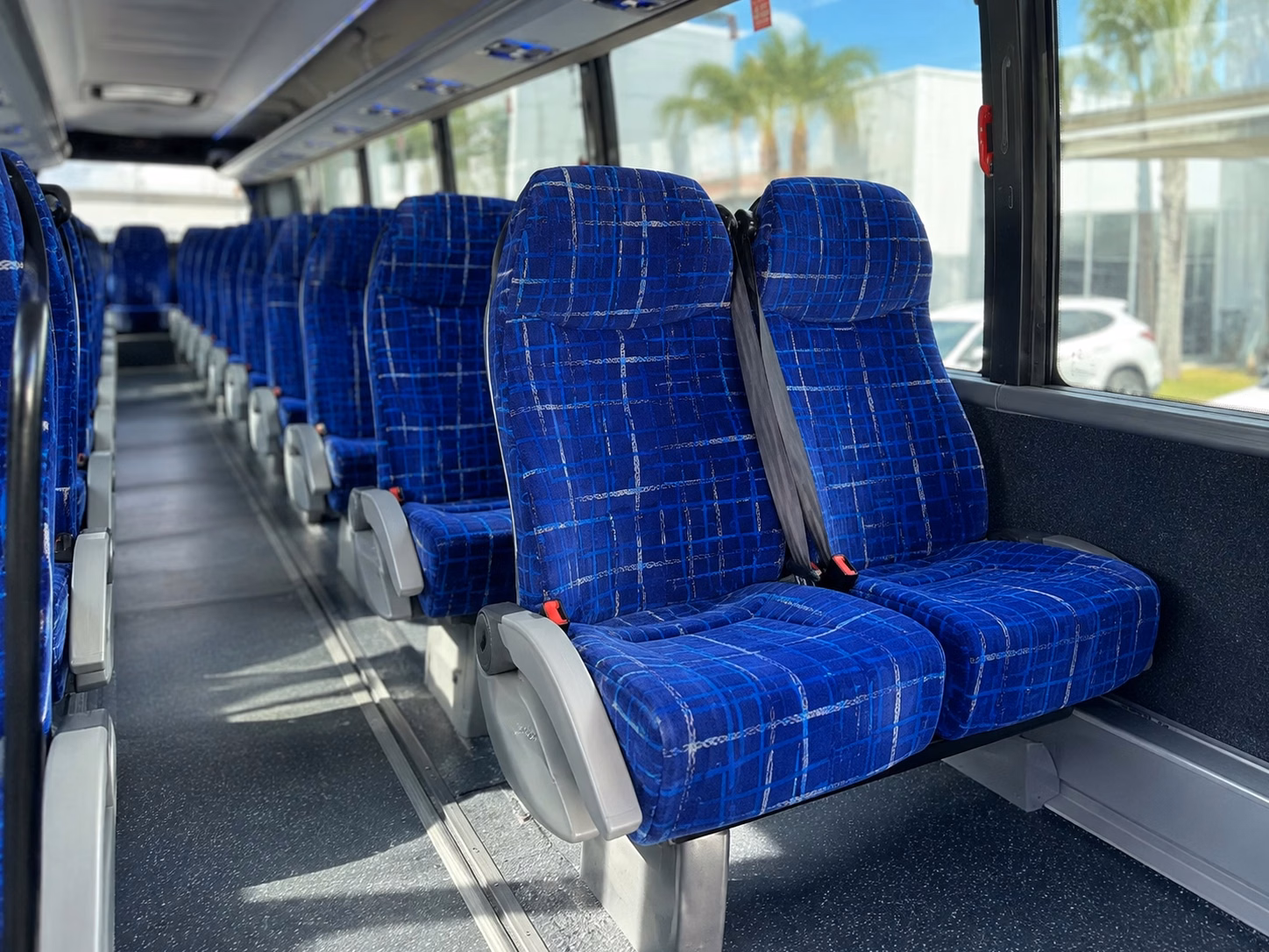 56 passenger charter bus interior