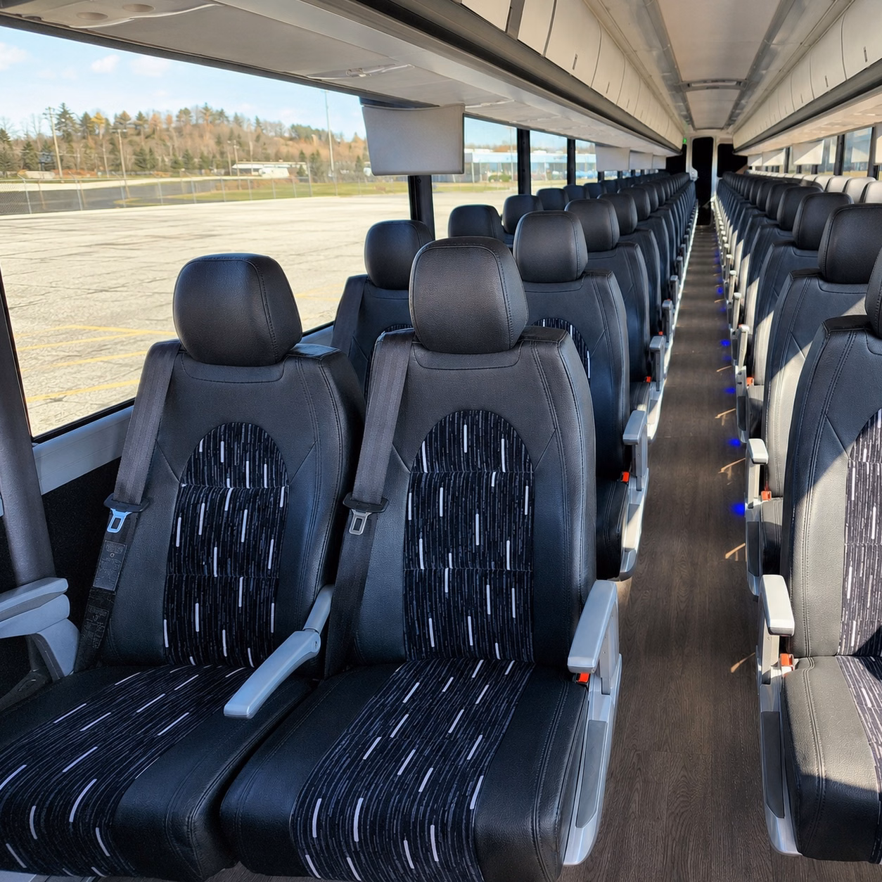 how vehicle type changes charter bus prices in san mateo california