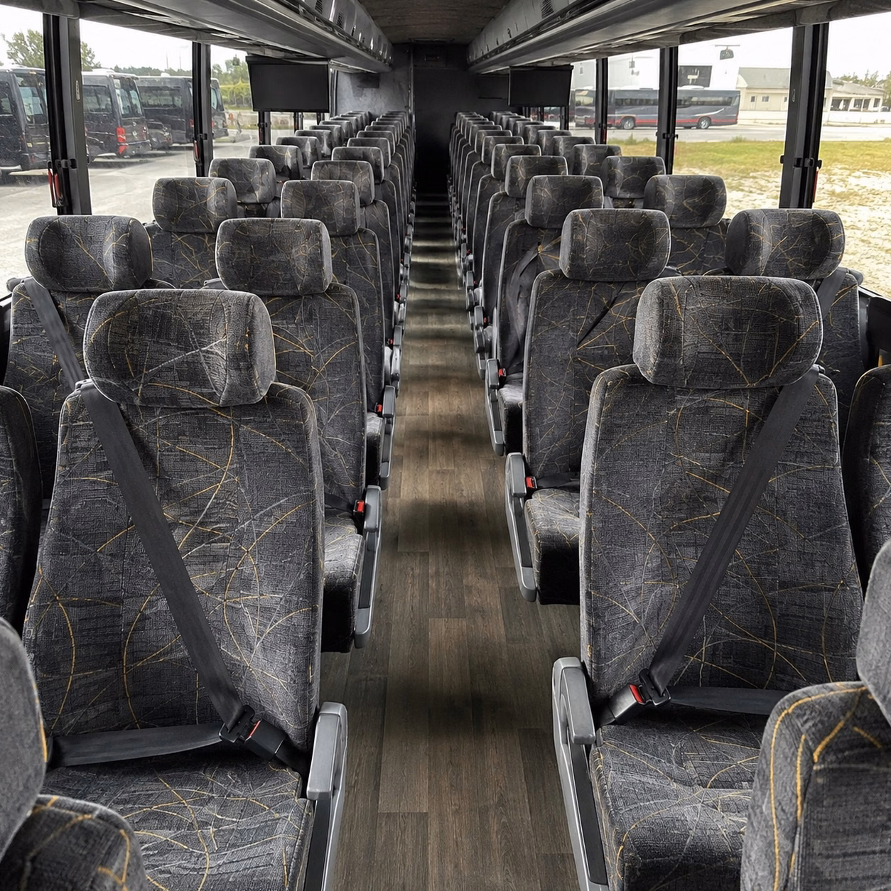 san mateo charter bus rental inside