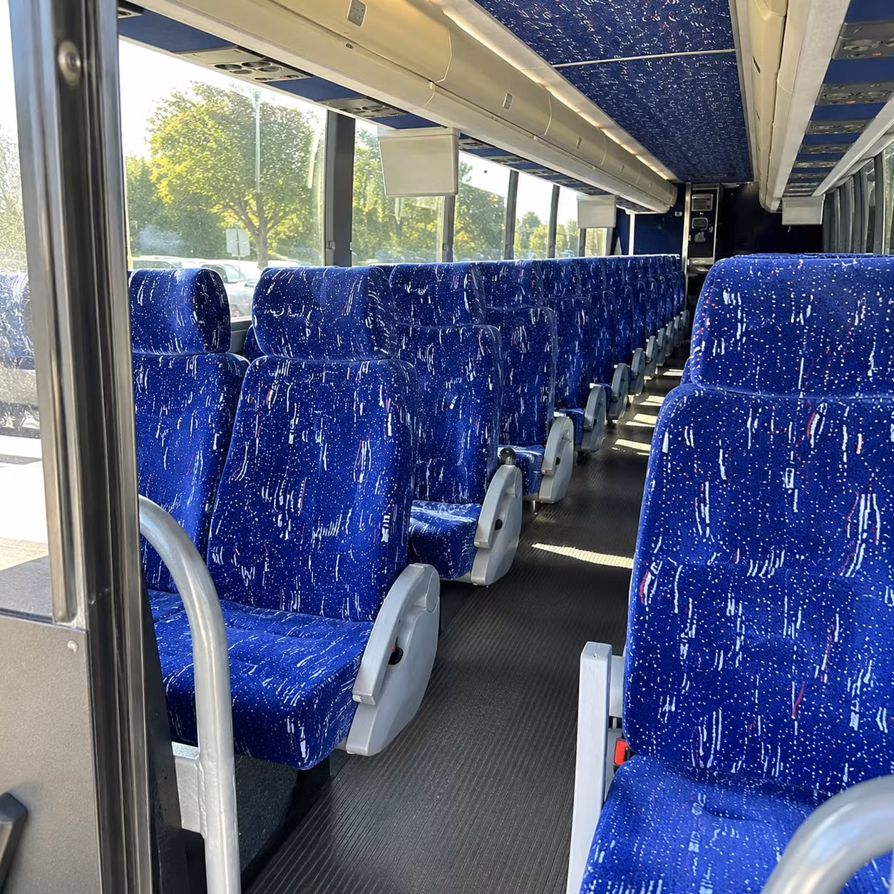 san mateo charter bus rental interior
