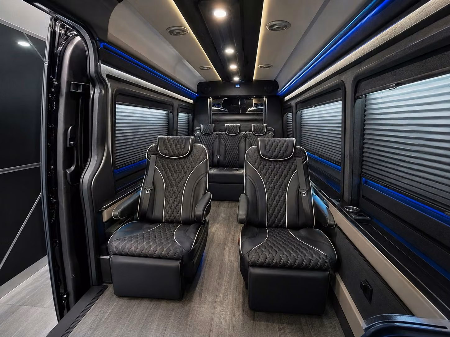 sprinter van with driver inside